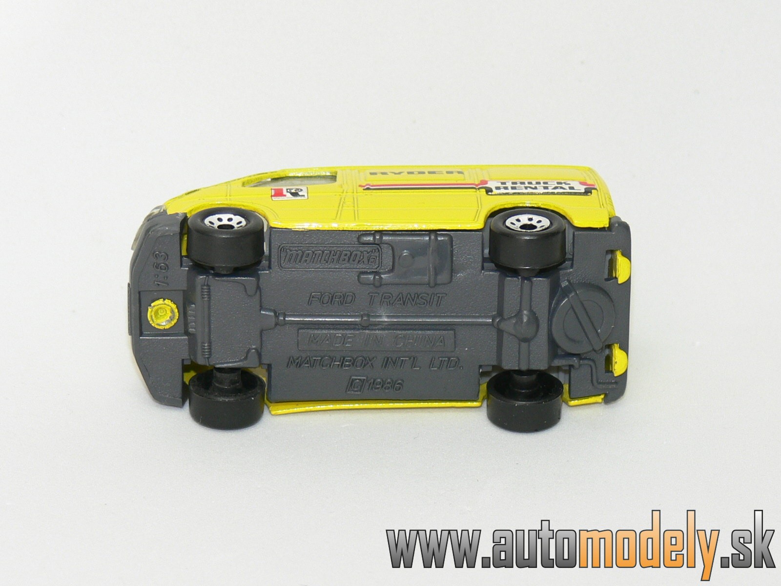 Matchbox - Ford Transit - RYDER TRUCK RENTAL - 1:63