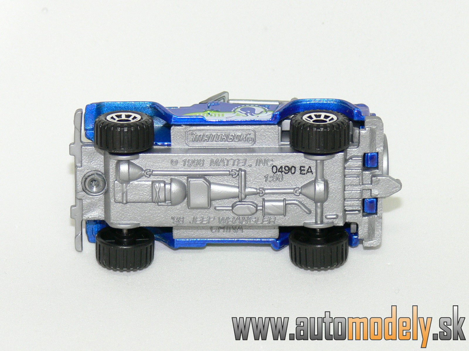 Matchbox - 1998 Jeep Wrangler Blue - 1:56