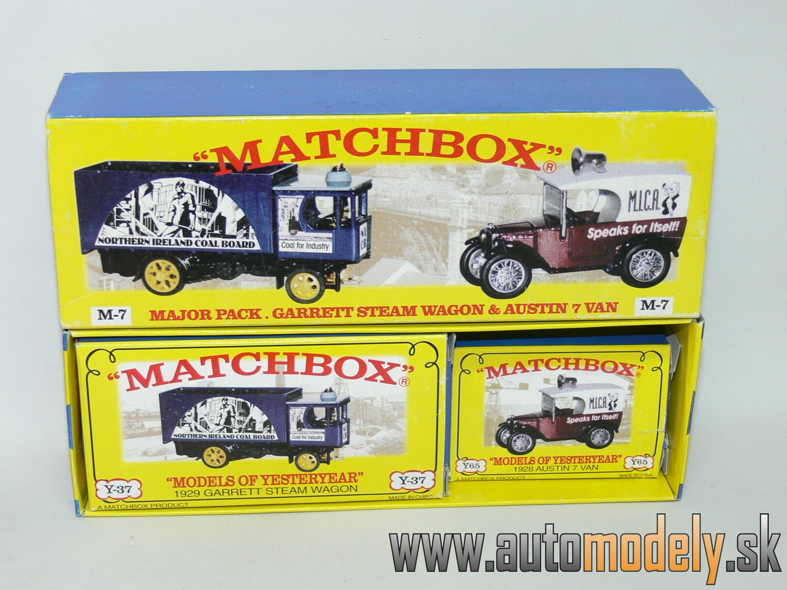 Matchbox Yesteryear Major Pack M-7 - Garrett Steam Wagon & Austin 7 Van