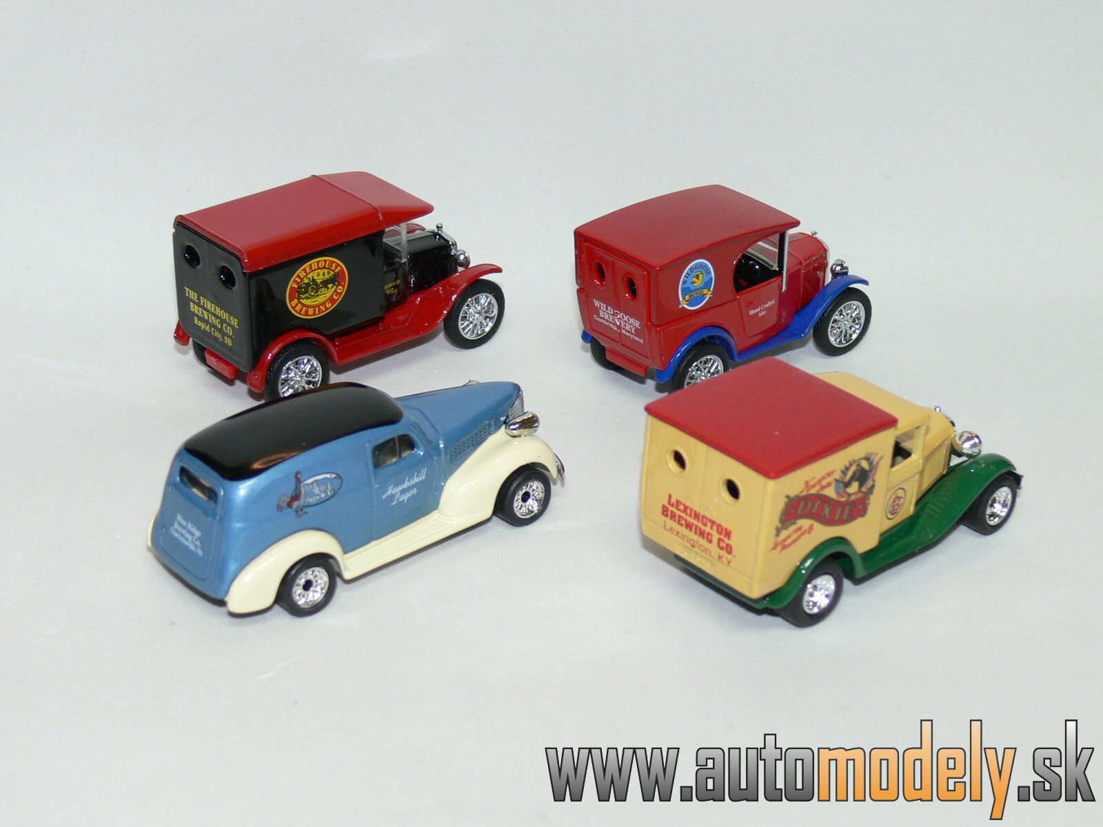 Matchbox Set MGB02-M - 4 Cars - Model Ford T + Model Ford A + Austin Mini Van + Chevy Sedan