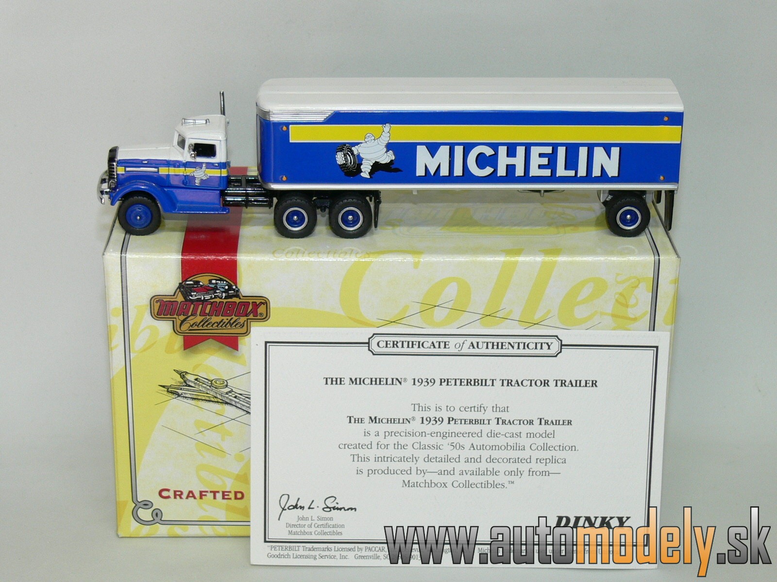 Matchbox DYM35269 - 1939 Peterbilt Tractor Trailer THE MICHELIN