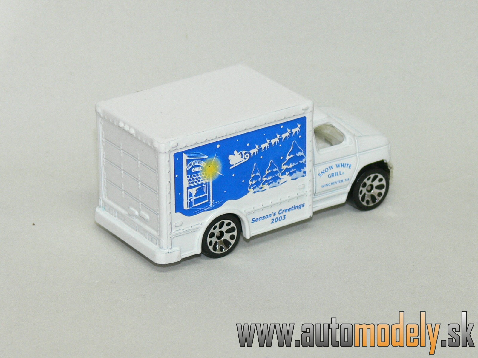 Matchbox - Ford Box Truck - Show White Grill Hamburgers - 1:80