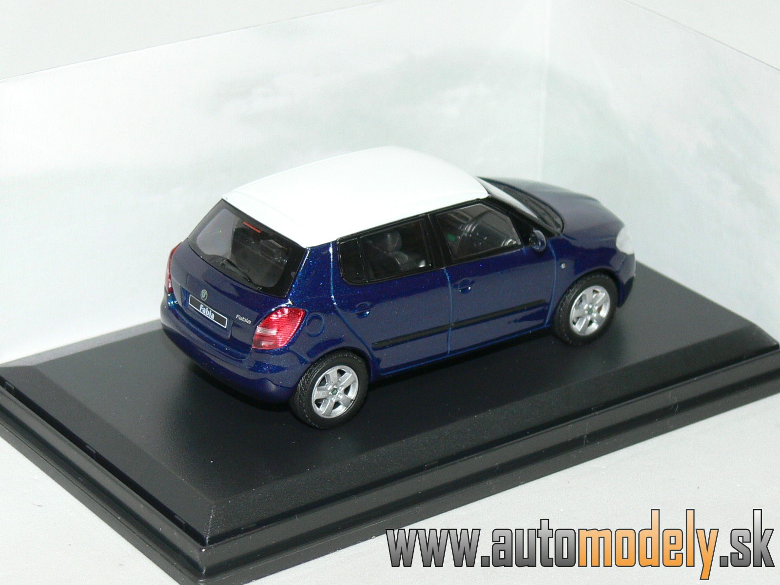 Abrex - Škoda Fabia II (2006) modrá storm metalíza - 1:43