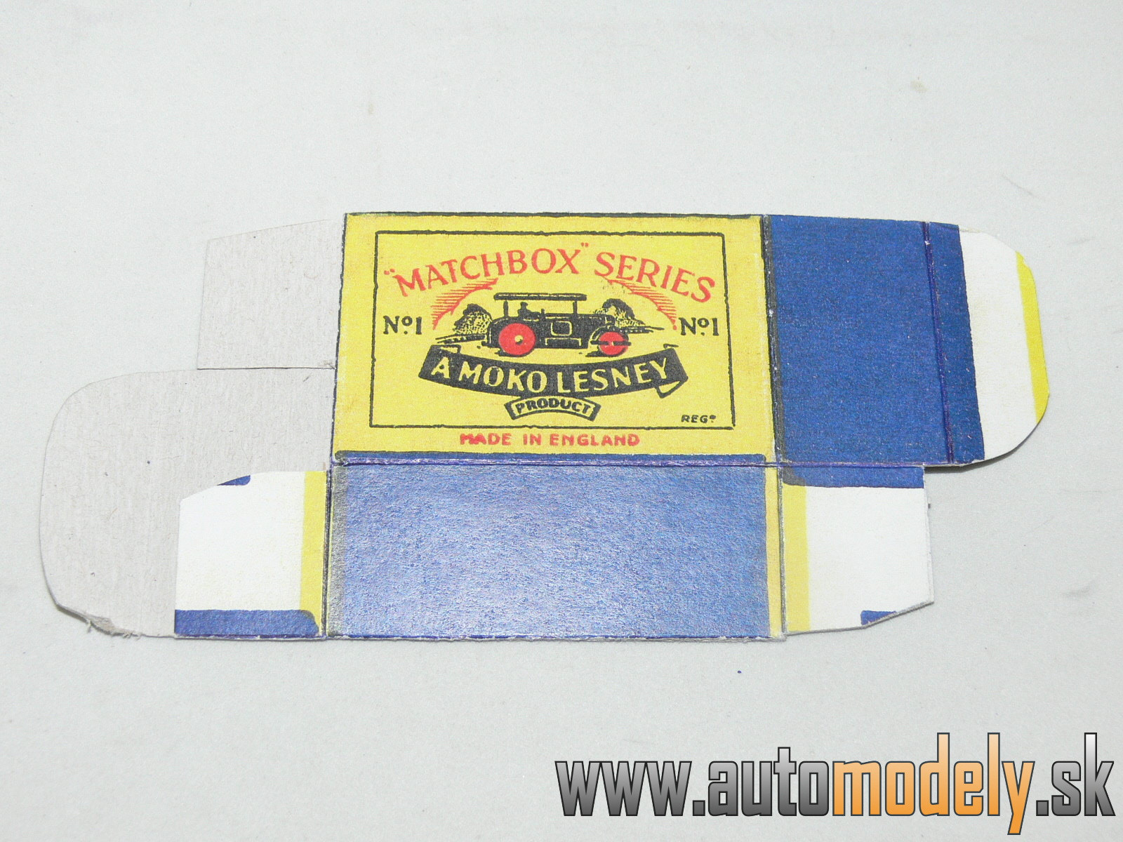 Replika Box - Matchbox A Moko Lesney - No.1 Road Roller