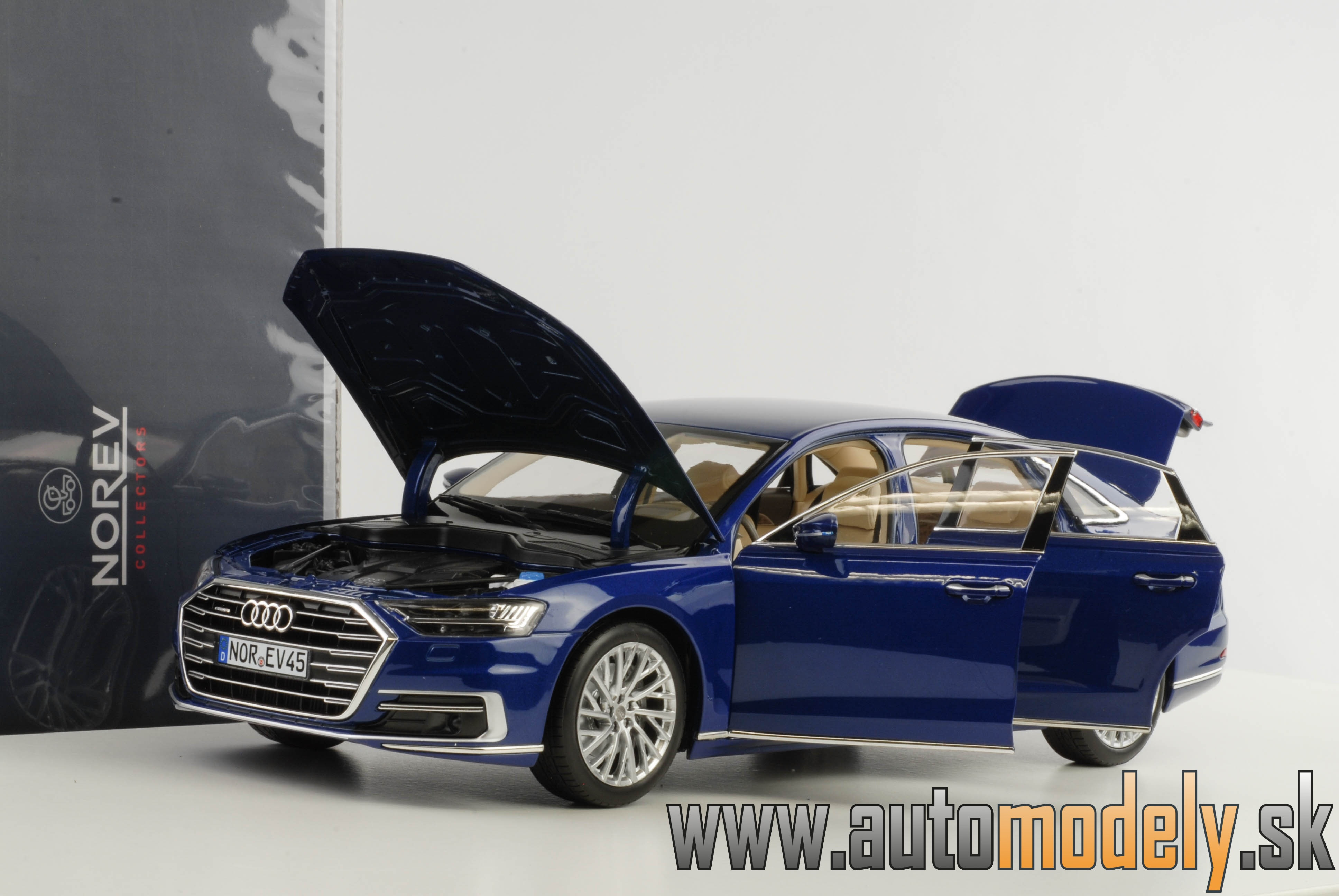 Norev - Audi A8 L 2017 ( Blue ) - 1:18
