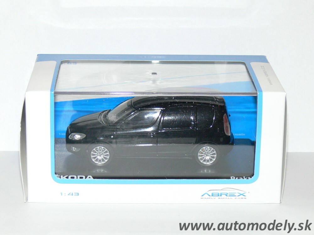 Abrex - Škoda Roomster FL Praktik (2010) čierna magic metalíza - 1:43