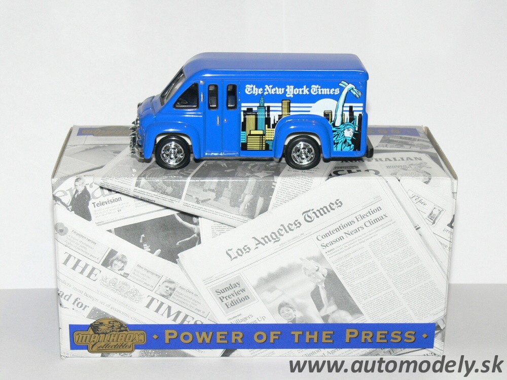 Matchbox YPP04 - Dodge Route Van "The New York Times"