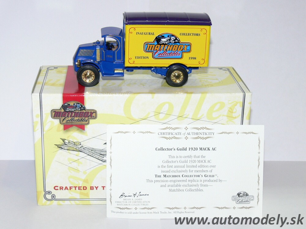 Matchbox YY052/B - 1920 Mack AC - Edition 1998