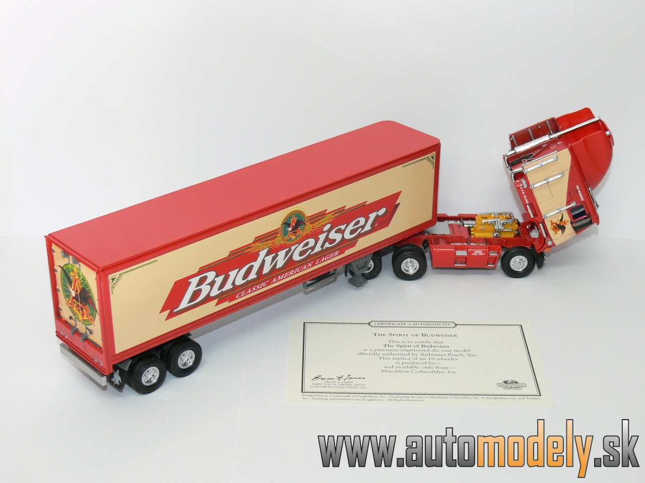 Matchbox KS 201 - Freightliner - Budweiser - 1:58