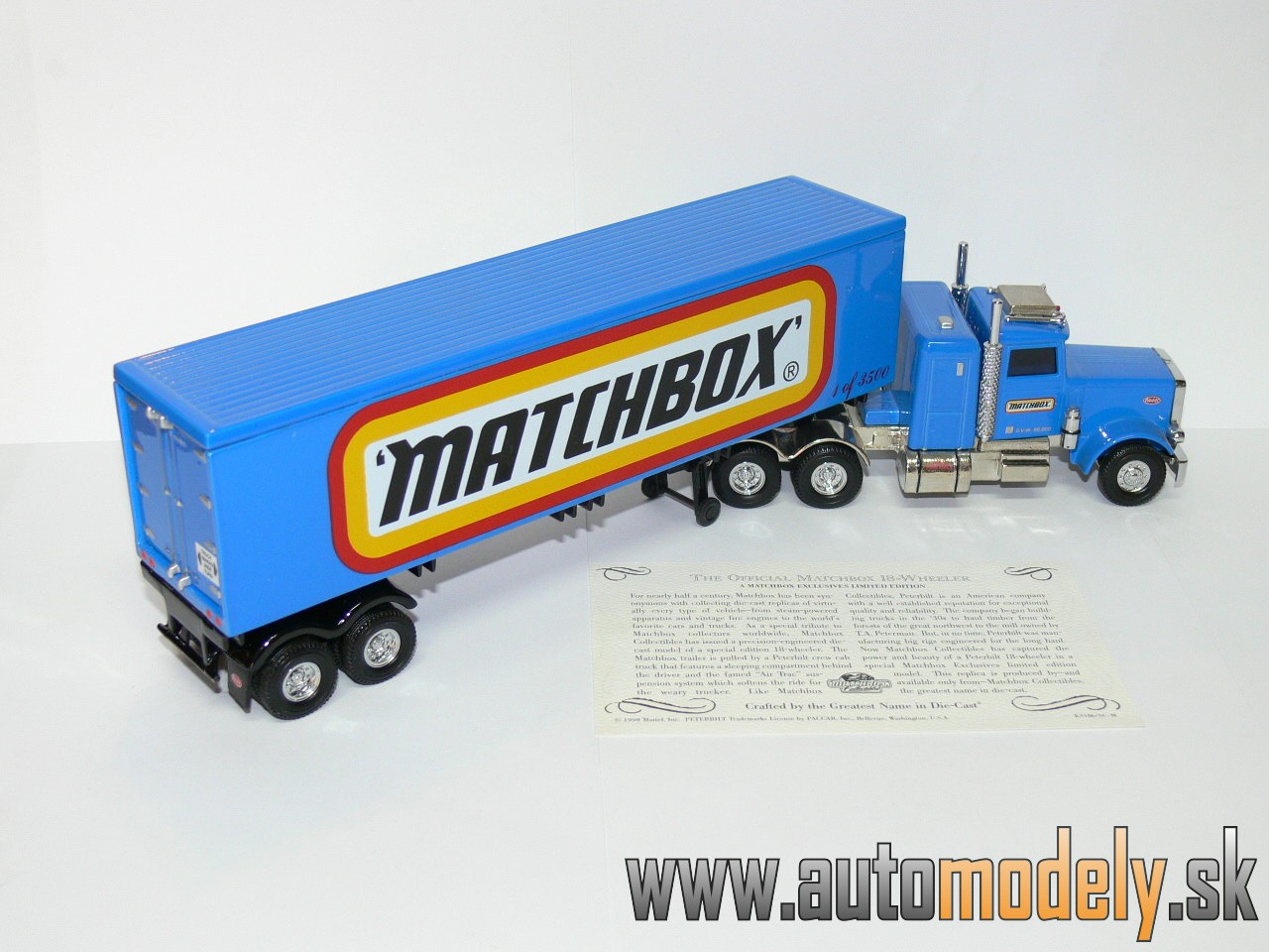 Matchbox KSI86SC - Peterbilt Truck "MATCHBOX"