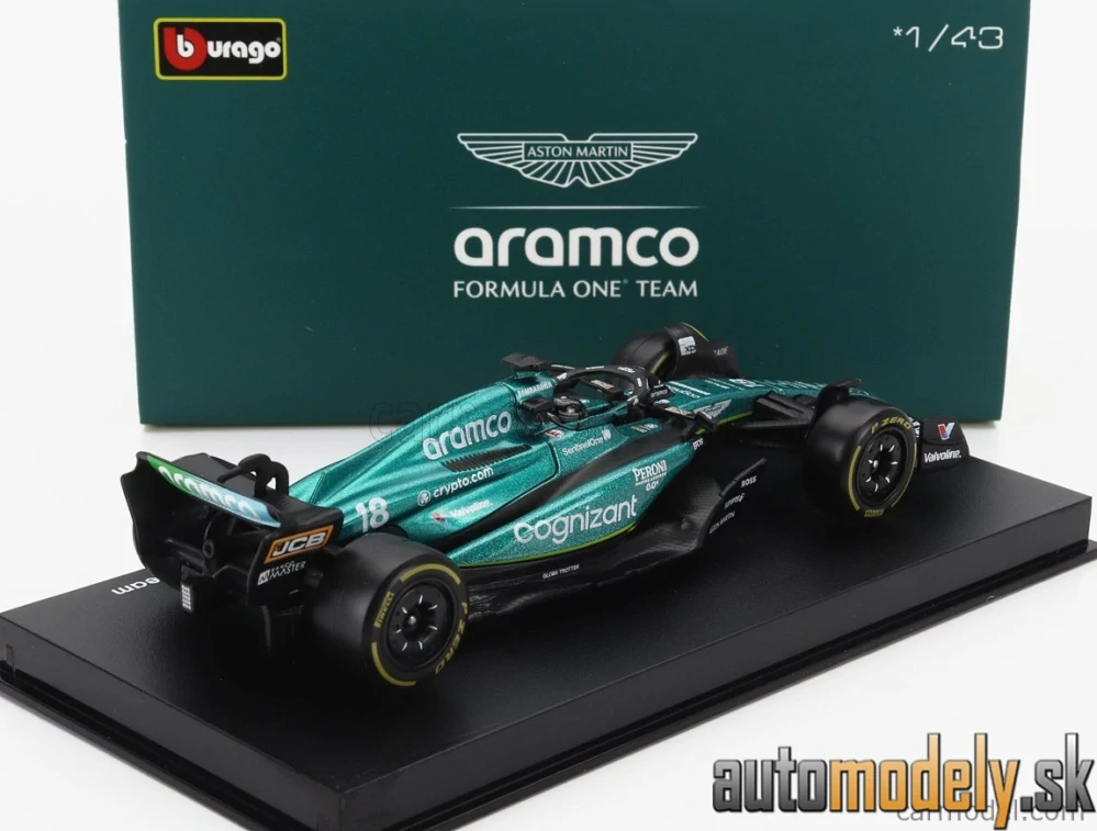 Bburago - ASTON MARTIN - F1 AMR23 TEAM ARAMCO COGNIZANT N 18 SEASON 2023 LANCE STROLL - 1:43