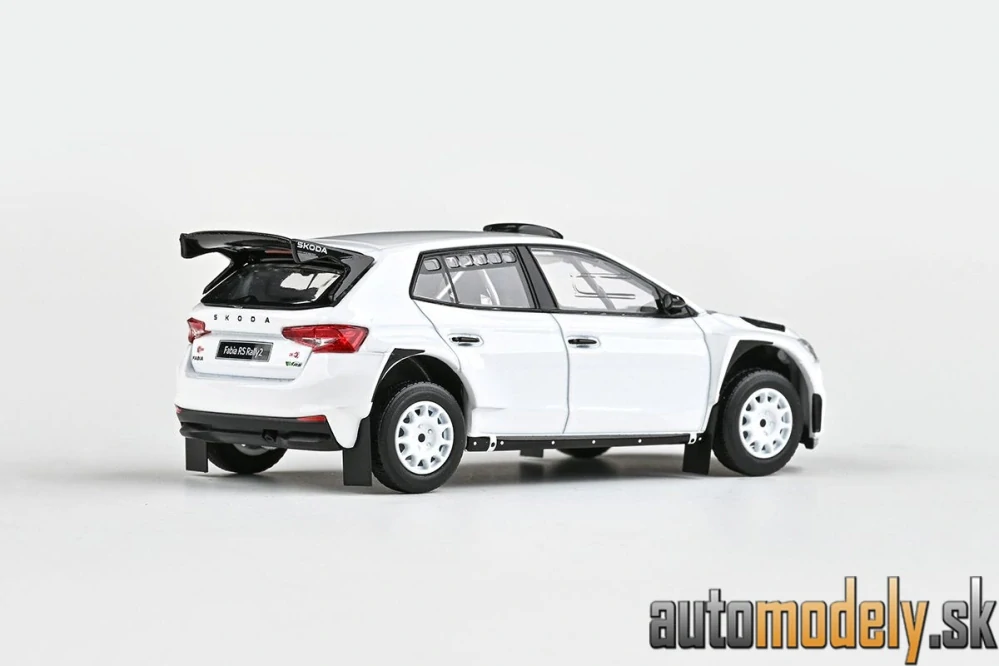 Abrex - Škoda Fabia IV RS Rally2 (2022) biela - 1:43