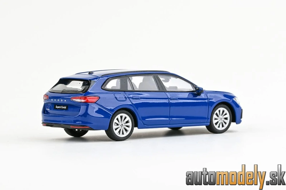 Abrex - Škoda Superb IV Combi (2023) Modrá Energy - 1:43