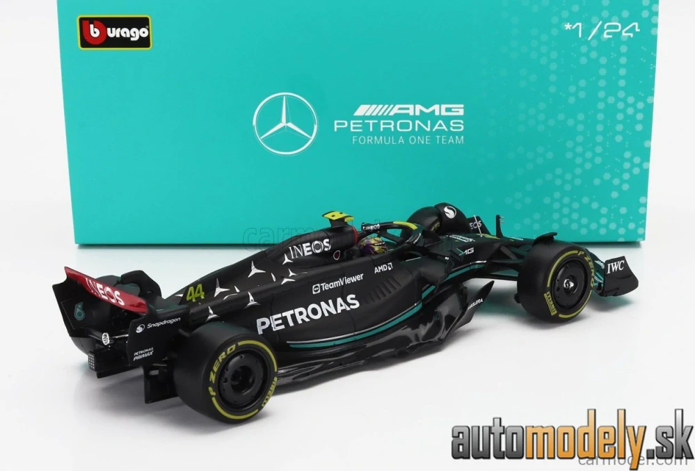 Bburago - MERCEDES GP - F1 W14 TEAM MERCEDES-AMG PETRONAS FORMULA ONE N 44 SEASON 2023 LEWIS HAMILTON - 1:24