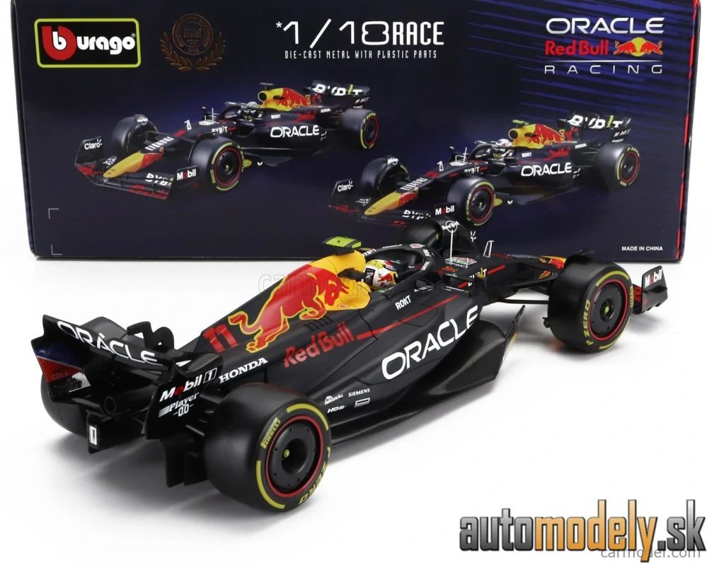 BURAGO - RED BULL - F1 RB19 TEAM ORACLE RED BULL RACING N 11 SEASON 2023 SERGIO PEREZ - 1:18