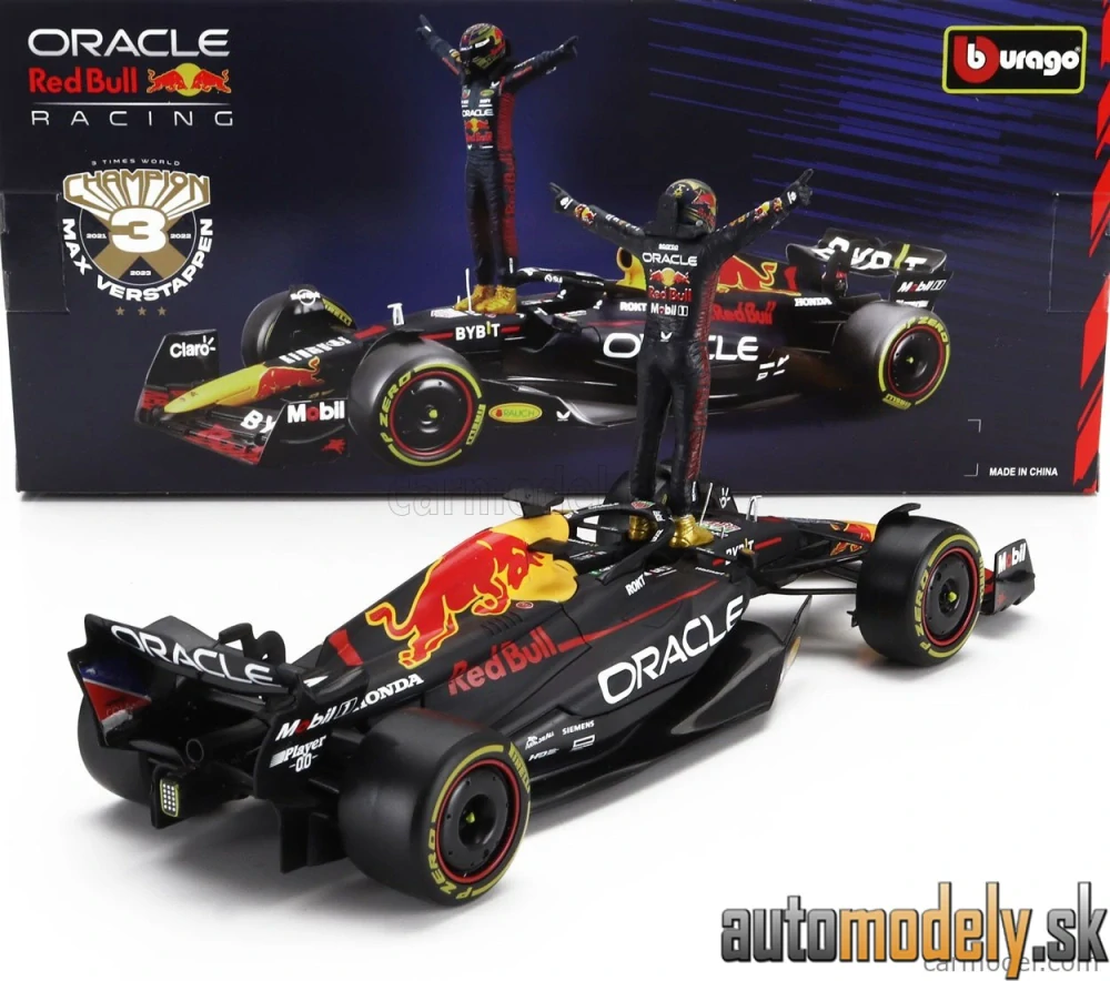 BURAGO - RED BULL - F1 RB19 TEAM ORACLE RED BULL RACING N 1 WORLD CHAMPION SEASON 2023 MAX VERSTAPPEN - 1:24