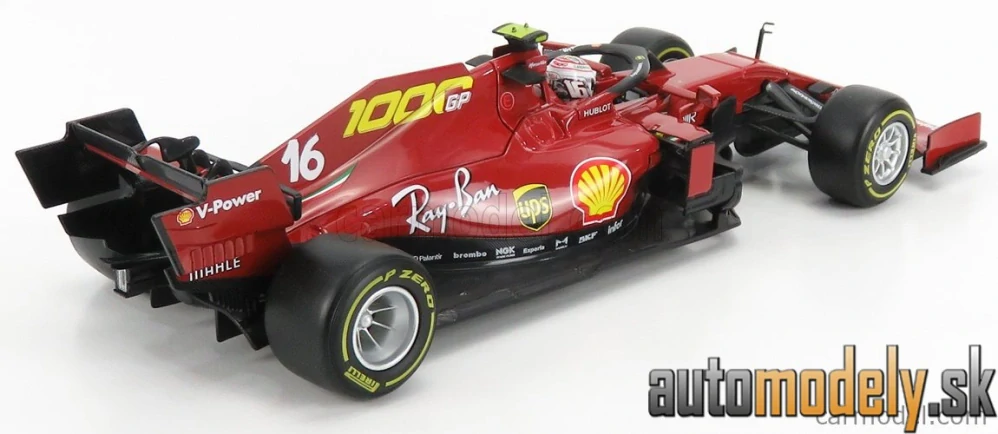 BURAGO - FERRARI - F1 SF1000 TEAM SCUDERIA FERRARI N 16 8th TOSCANA GP MUGELLO 1000th GP FERRARI F1 2020 C.LECLERC - 1:18