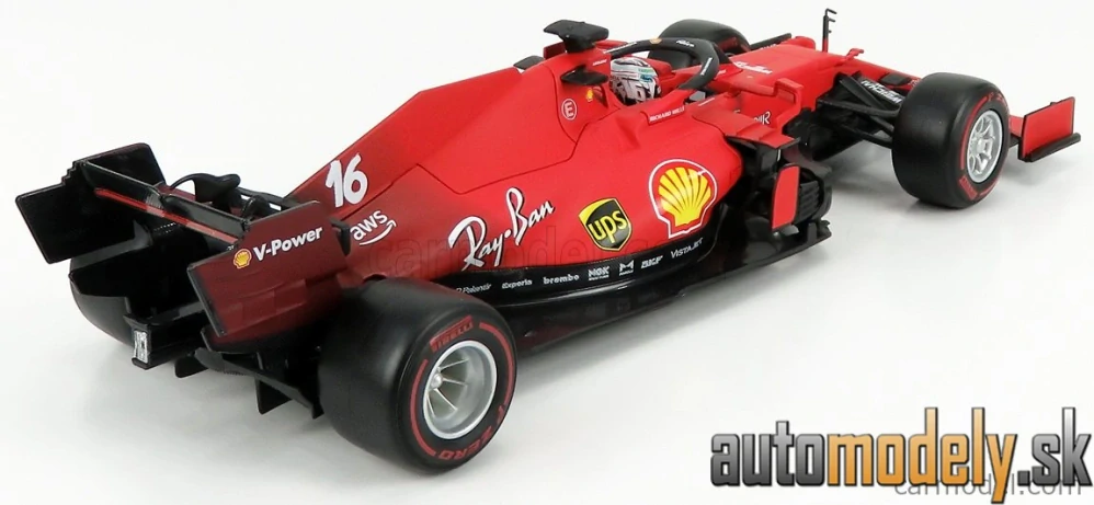 BURAGO - FERRARI - F1 SF21 TEAM SCUDERIA FERRARI MISSION WINNOW N 16 SEASON 2021 CHARLES LECLERC - 1:18