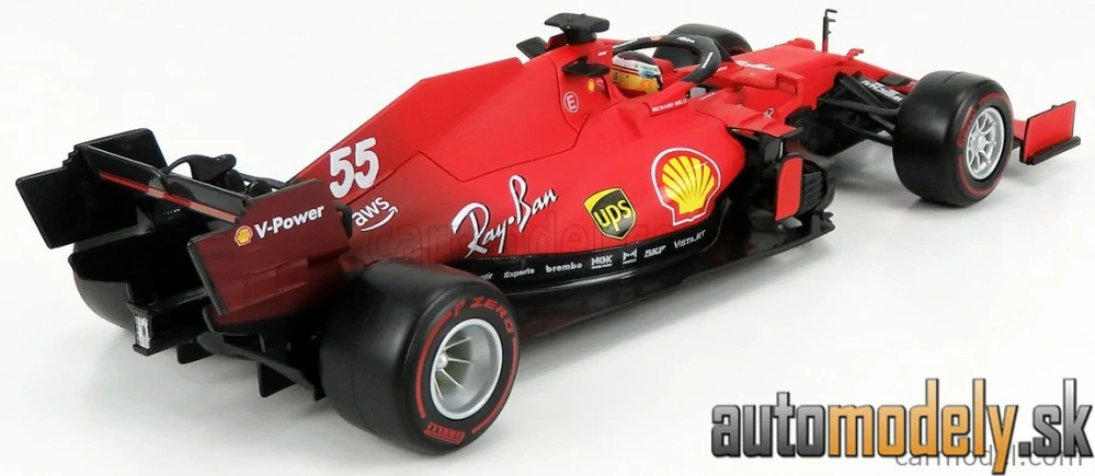 BURAGO - FERRARI - F1 SF21 TEAM SCUDERIA FERRARI MISSION WINNOW N 55 SEASON 2021 CARLOS SAINZ JR. - 1:18