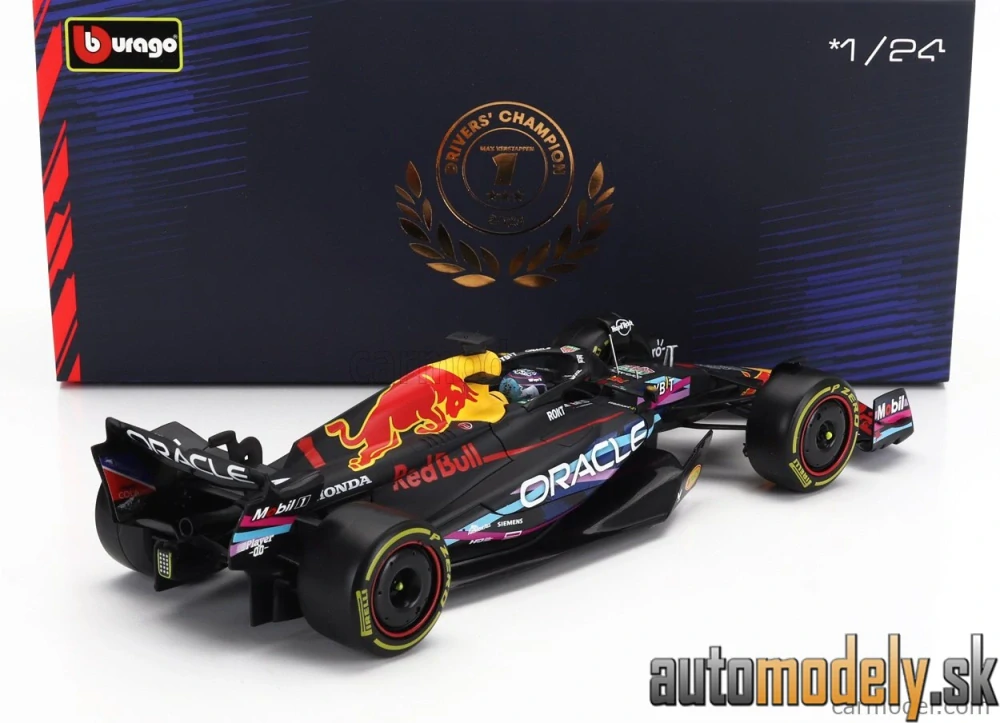 BURAGO - RED BULL - F1 RB19 TEAM ORACLE RED BULL RACING N 1 WORLD CHAMPION WINNER MIAMI GP 2023 MAX VERSTAPPEN - 1:24