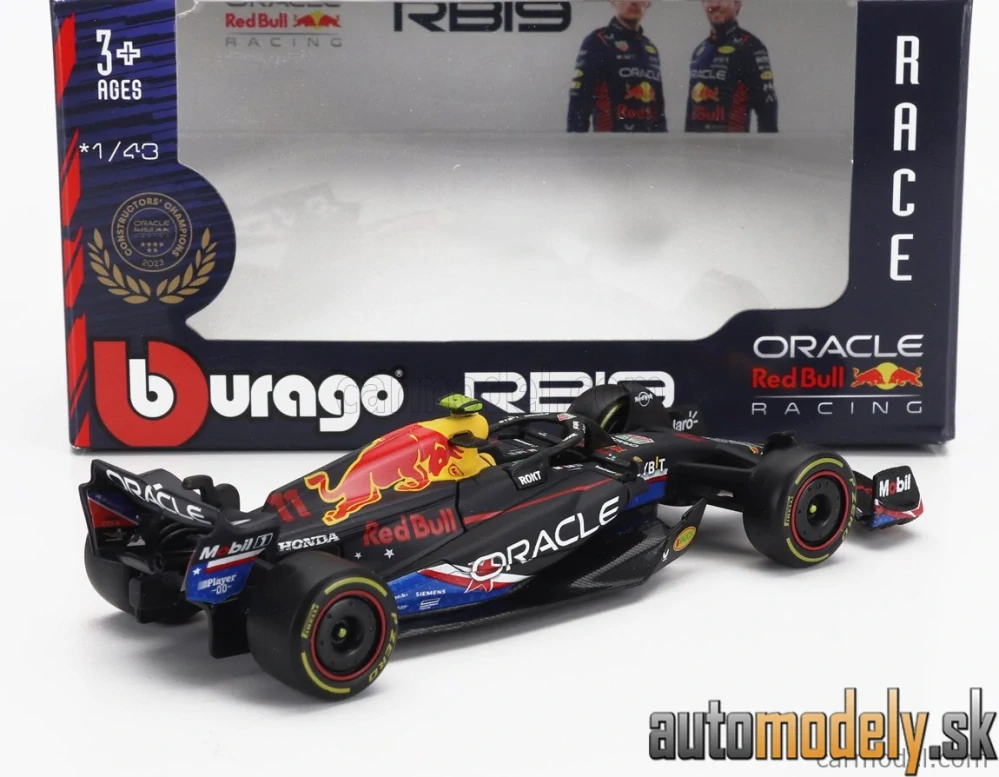BURAGO - RED BULL - F1 RB19 TEAM ORACLE RED BULL RACING N 11 4th AUSTIN USA GP 2023 SERGIO PEREZ - 1:43