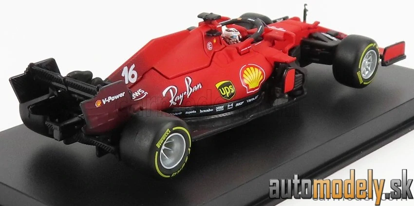 BURAGO - FERRARI - F1 SF21 TEAM SCUDERIA FERRARI MISSION WINNOW N 16 SEASON 2021 CHARLES LECLERC - 1:43