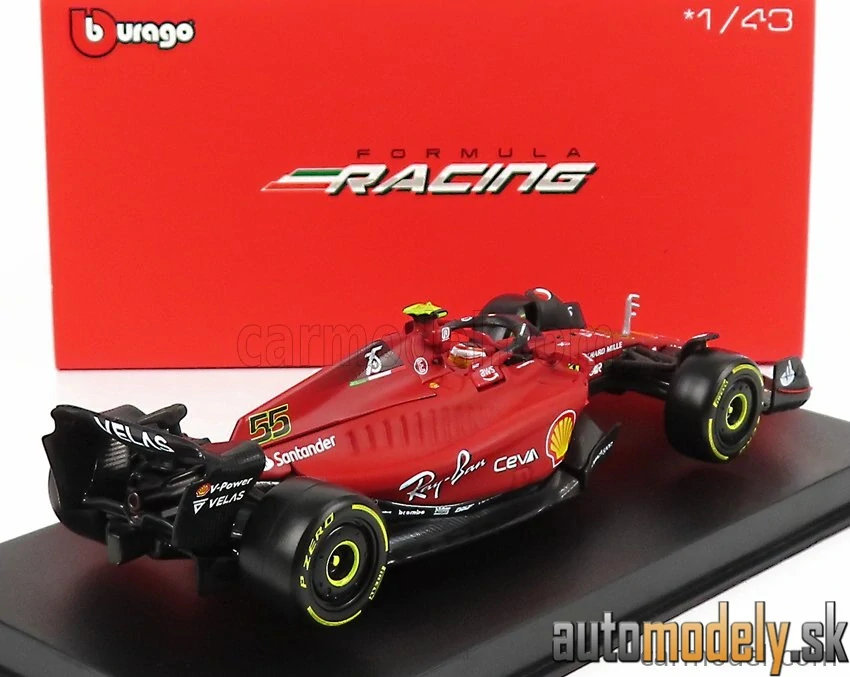 BURAGO - FERRARI - F1-75 SCUDERIA FERRARI N 55 SEASON 2022 CARLOS SAINZ - 1:43