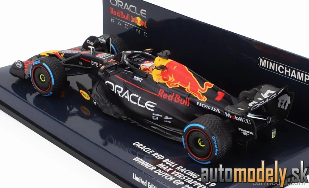 MINICHAMPS - RED BULL - F1 RB19 TEAM ORACLE RED BULL RACING N 1 WORLD CHAMPION WINNER DUTCH GP 2023 MAX VERSTAPPEN - 1:43