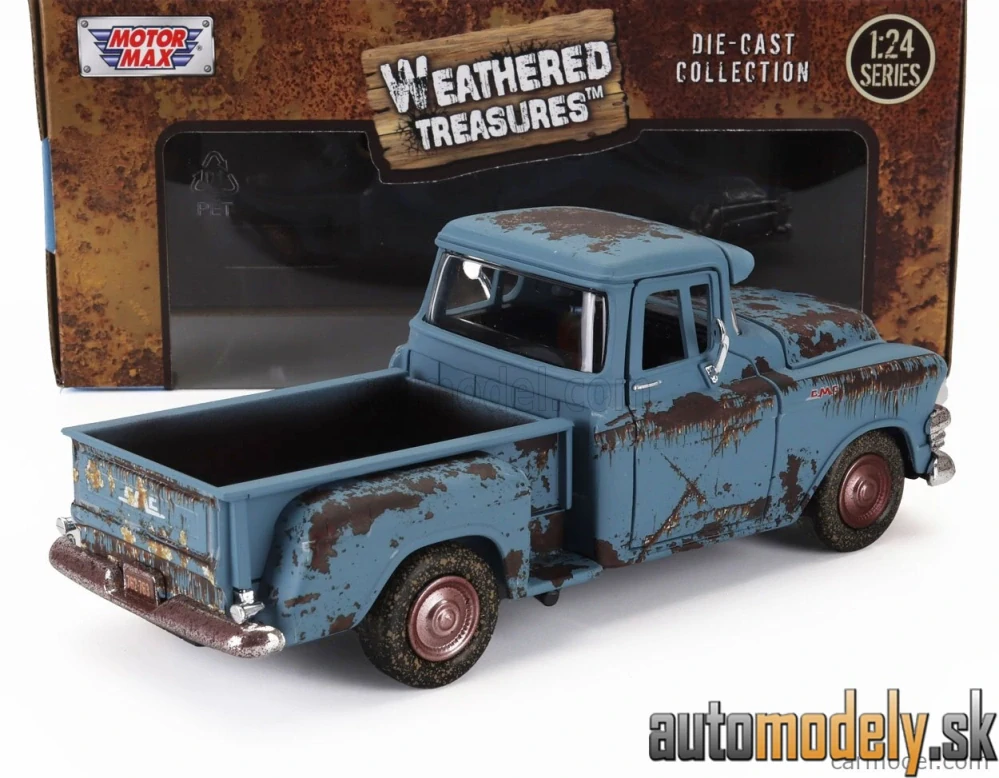 MOTOR-MAX - GMC - CHEVY 3100 PICK-UP WEATHERED TREASURE 1955 - 1:24