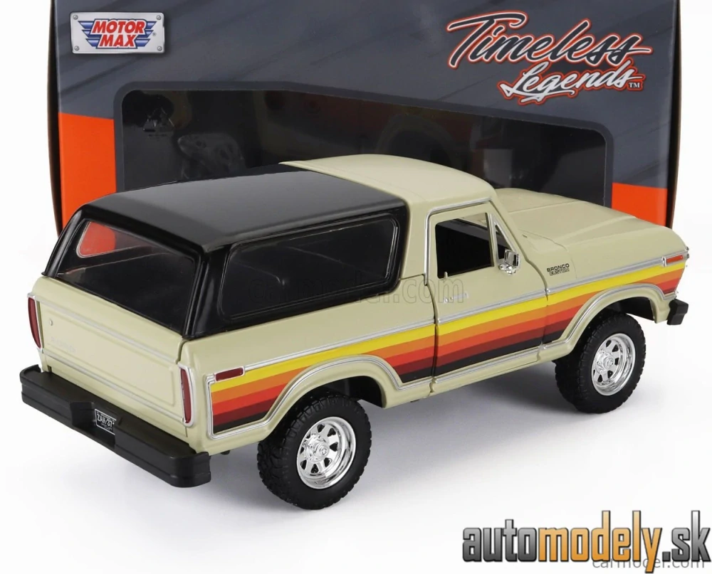 MOTOR-MAX - FORD USA - BRONCO HARD-TOP CLOSED 1978 - 1:24