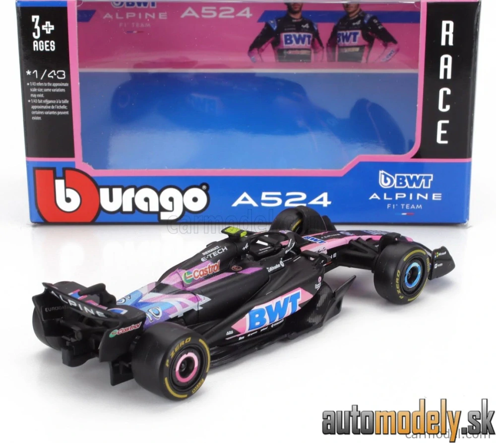 BURAGO - ALPINE - F1 A524 TEAM BWT ALPINE N 10 SEASON 2024 PIERRE GASLY - 1:43