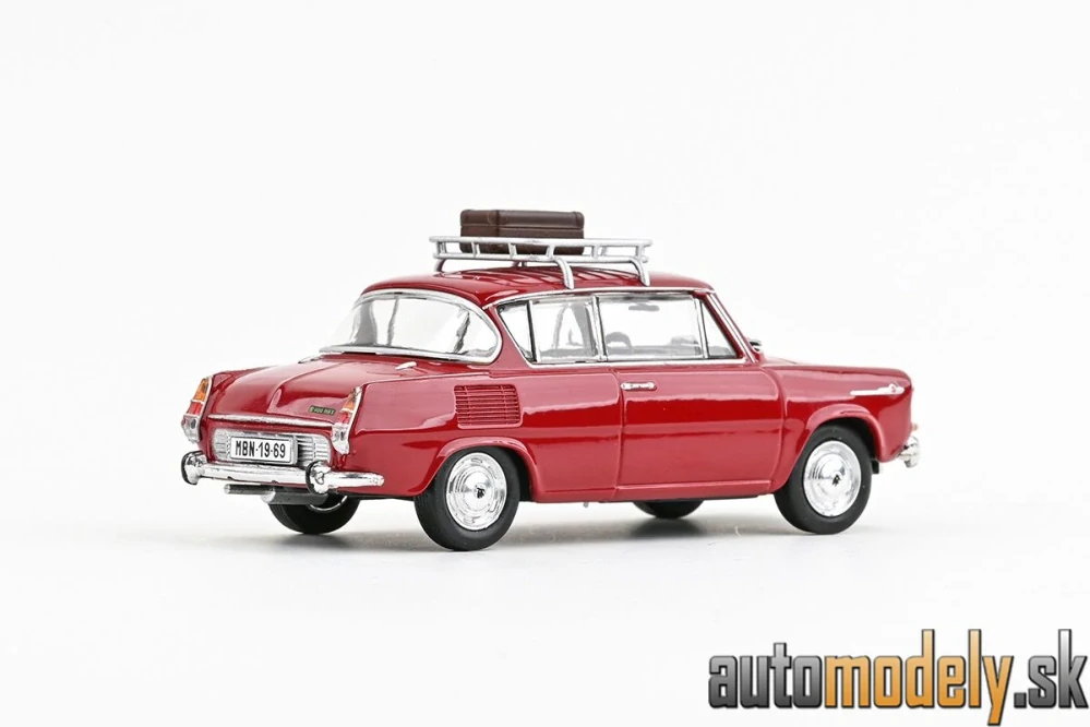 Abrex - Škoda 1100MBX (1969) červená rubínová - 1:43