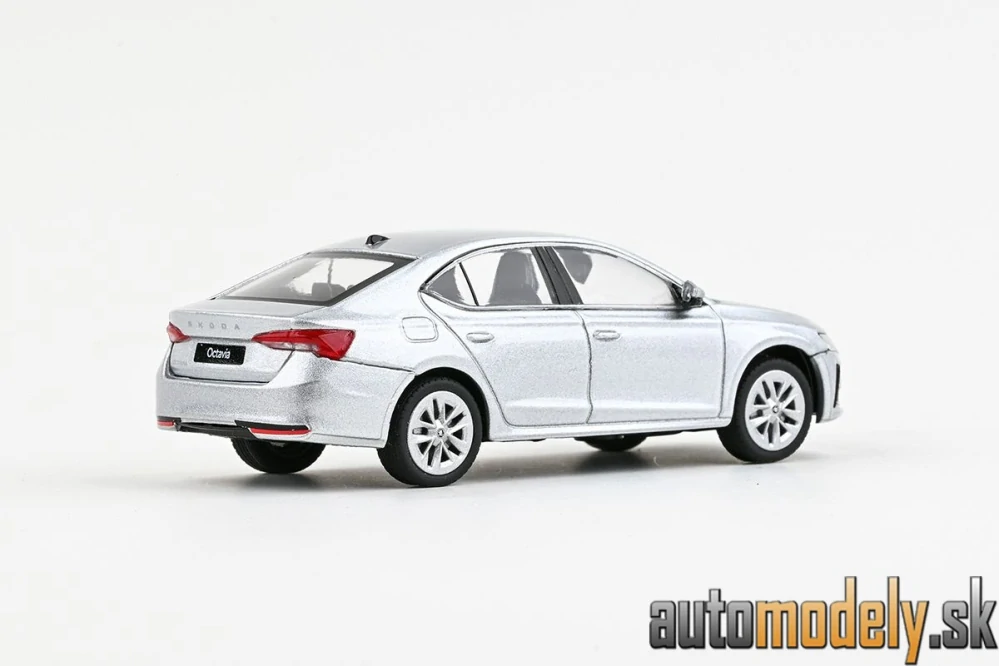 Abrex - Škoda Octavia IV FL (2024) strieborná brilliant metalíza - 1:43