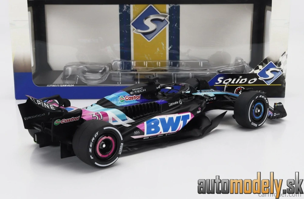 SOLIDO - ALPINE F1 A524 TEAM BWT ALPINE N 31 N 10 PRESENTATION SEASON 2024 ESTEBAN OCON - PIERRE GASLY - 1:18