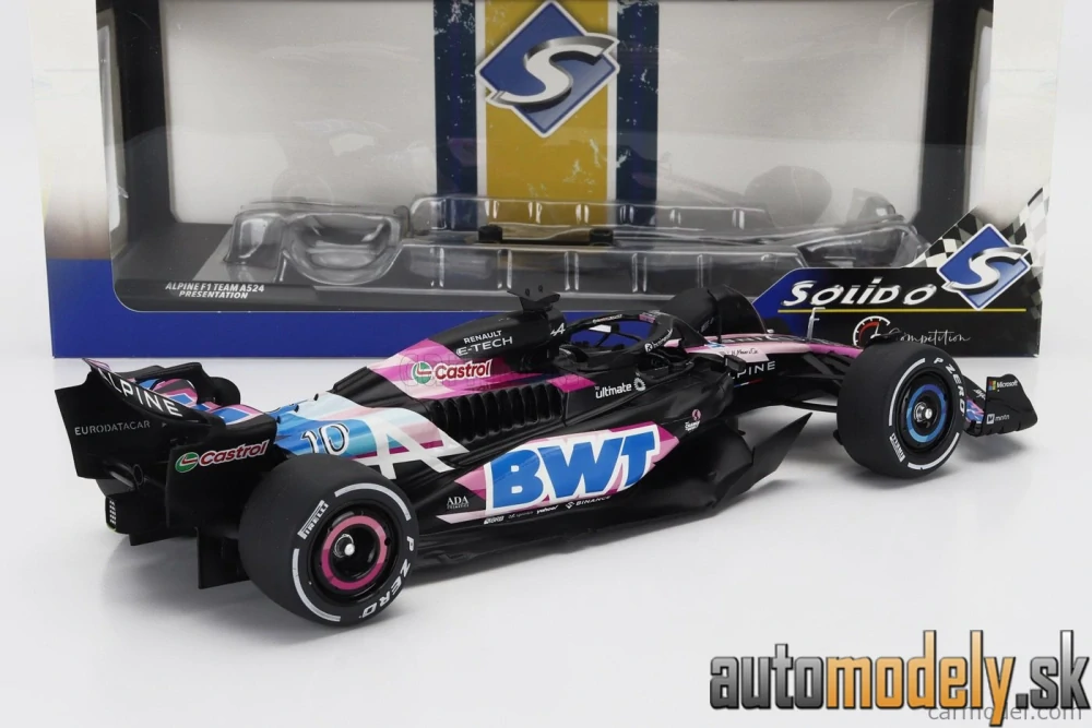 SOLIDO - ALPINE F1 A524 TEAM BWT ALPINE N 10 PRESENTATION SEASON 2024 PIERRE GASLY - 1:18
