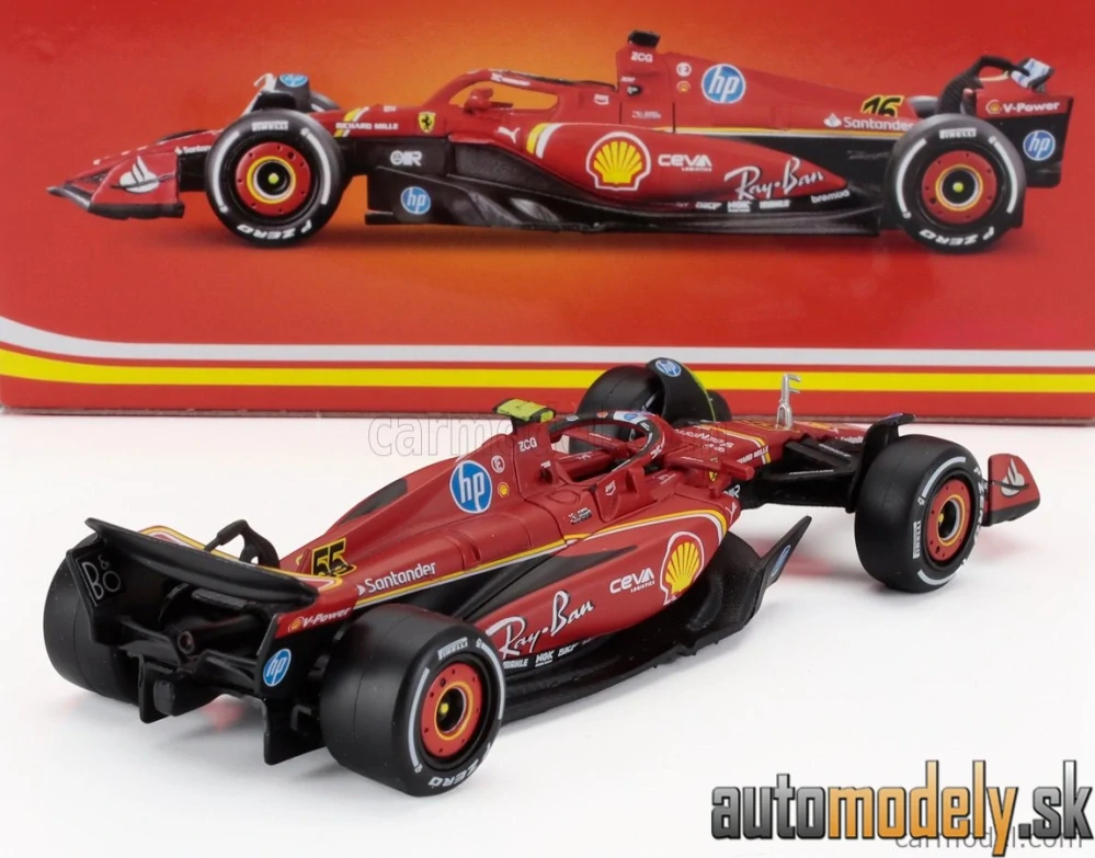 BURAGO - FERRARI - F1 SF-24 TEAM SCUDERIA FERRARI N 55 4th ITALY MONZA GP 2024 CARLOS SAINZ - 1:43