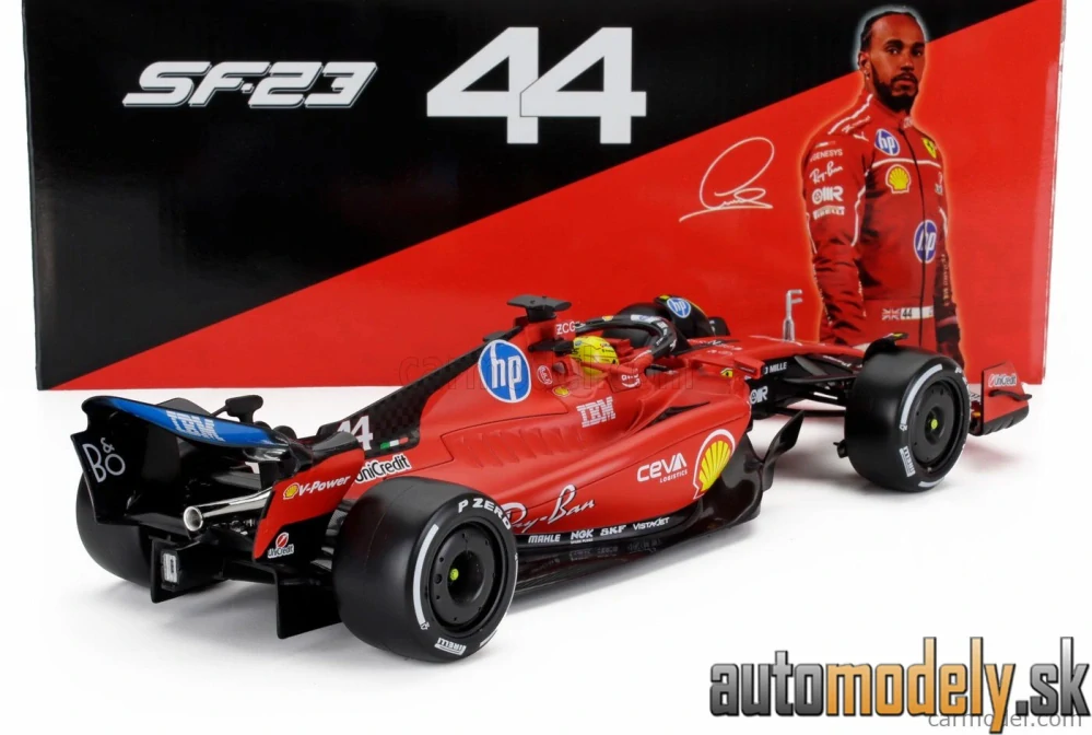Bburago - FERRARI F1 SF-23 TEAM SCUDERIA FERRARI HP N 44 FIORANO 2025 LEWIS HAMILTON - 1:18