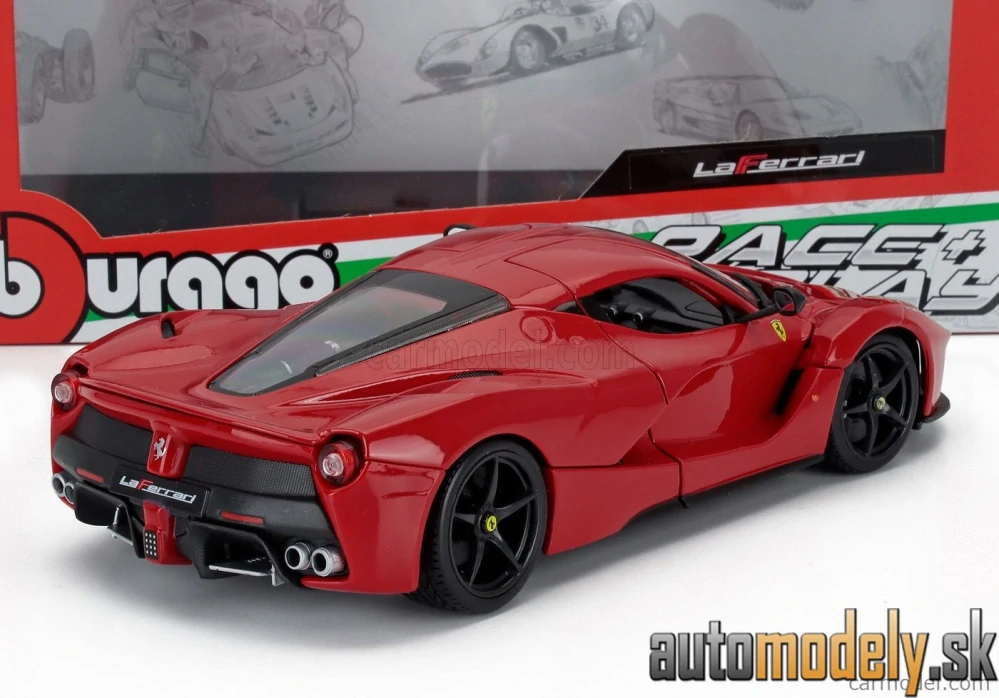 Bburago - FERRARI LAFERRARI 2013 BLACK WHEELS - 1:18