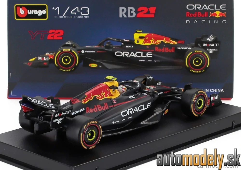 Bburago - RED BULL - F1 RB21 TEAM ORACLE RED BULL RACING N 22 SEASON 2025 YUKI TSUNODA - 1:43
