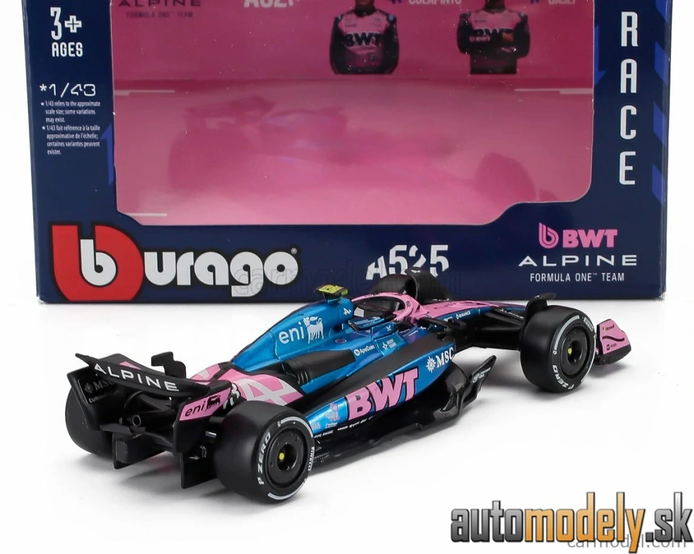 Bburago - ALPINE - F1 A525 TEAM BWT ALPINE N 43 SEASON 2025 FRANCO COLAPINTO - 1:43