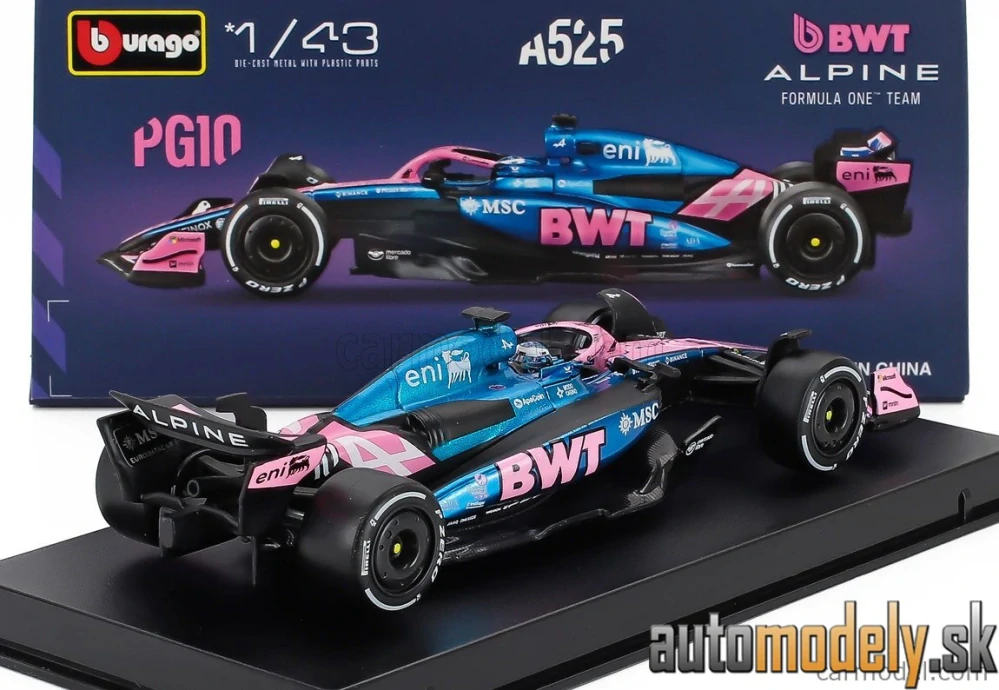 Bburago - ALPINE - F1 A525 TEAM BWT ALPINE N 10 SEASON 2025 PIERRE GASLY - 1:43