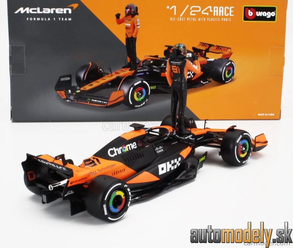 Bburago - McLAREN - F1 MCL38 TEAM MCLAREN N 81 SEASON 2024 OSCAR PIASTRI - 1:24