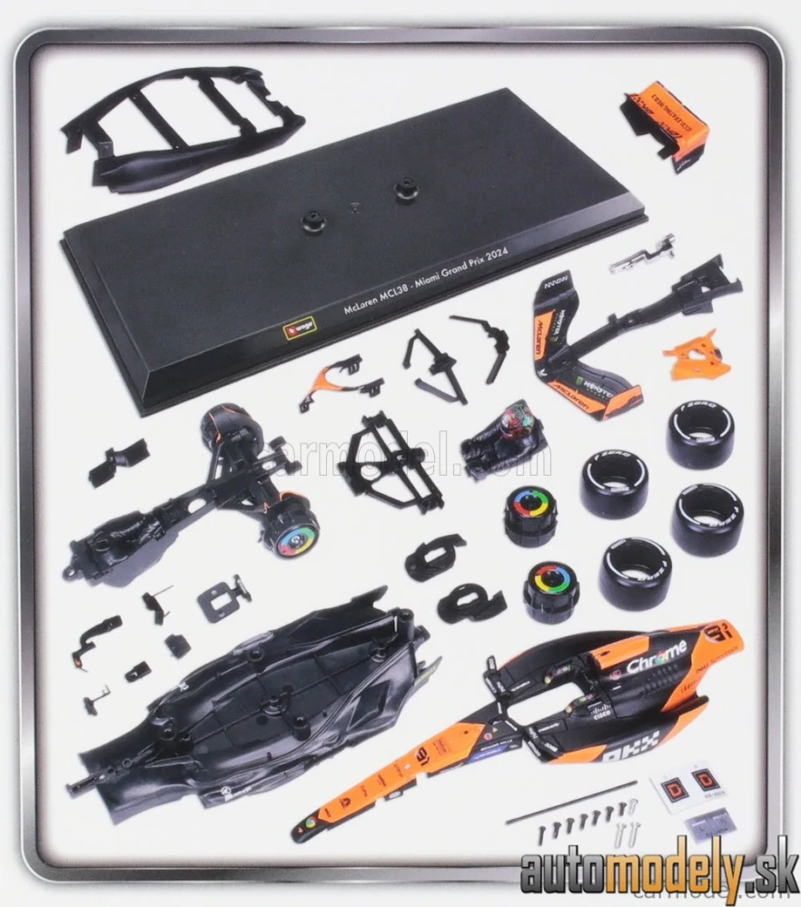 Bburago - McLAREN - F1 MCL38 TEAM MCLAREN N 81 SEASON 2024 OSCAR PIASTRI - 1:24