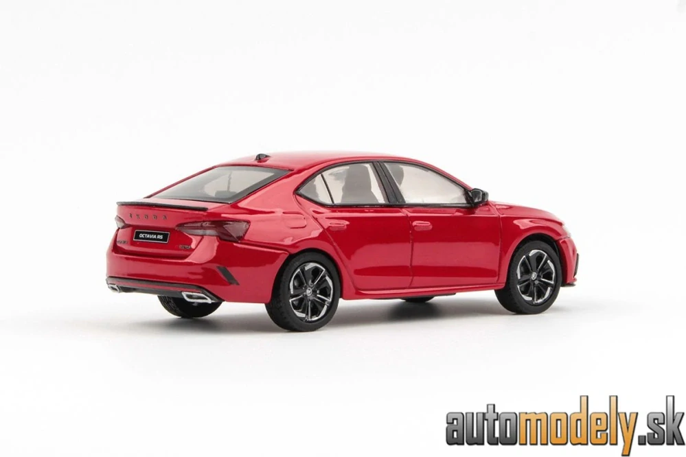 Abrex - Škoda Octavia IV RS (2020) Červená Velvet Metalíza - 1:43