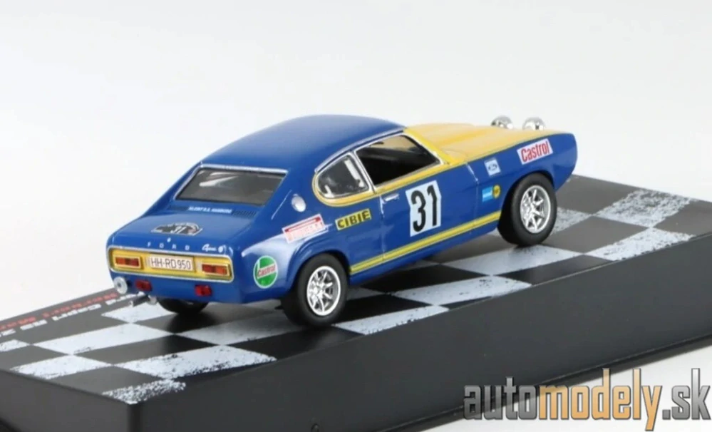 DeAgostini - Ford Capri RS 2600 #31 Rallye Wiesbaden 1971 W.Rohrl/H.Marecek - 1:43