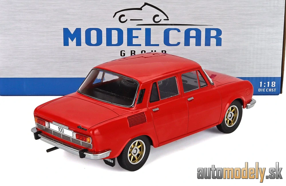 MCG - Škoda 100 (1969) červená (alu disky + prídavné svetlá) - 1:18