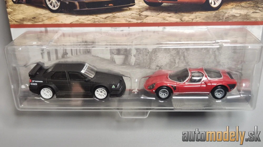 Hot Wheels Premium - Alfa Romeo 155 V6 TI / 69 Alfa Romeo 33 Stradale - 1:64