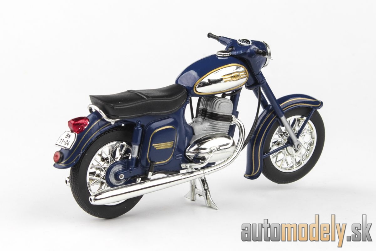 Abrex - Jawa 350 Kývačka Automatic (1966) modrá kobaltová - 1:18