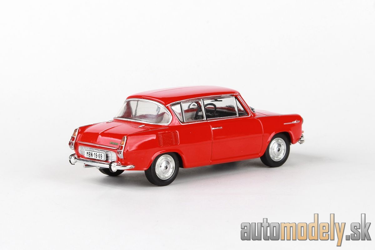 Abrex - Škoda 1100MBX (1969) červená oranžová - 1:43