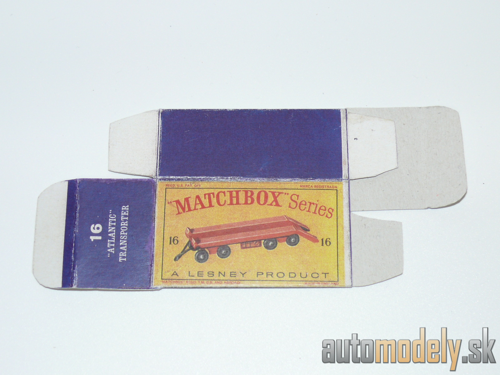 Replika Box - Matchbox Regular Wheels - No.16 "Atlantic" Transporter